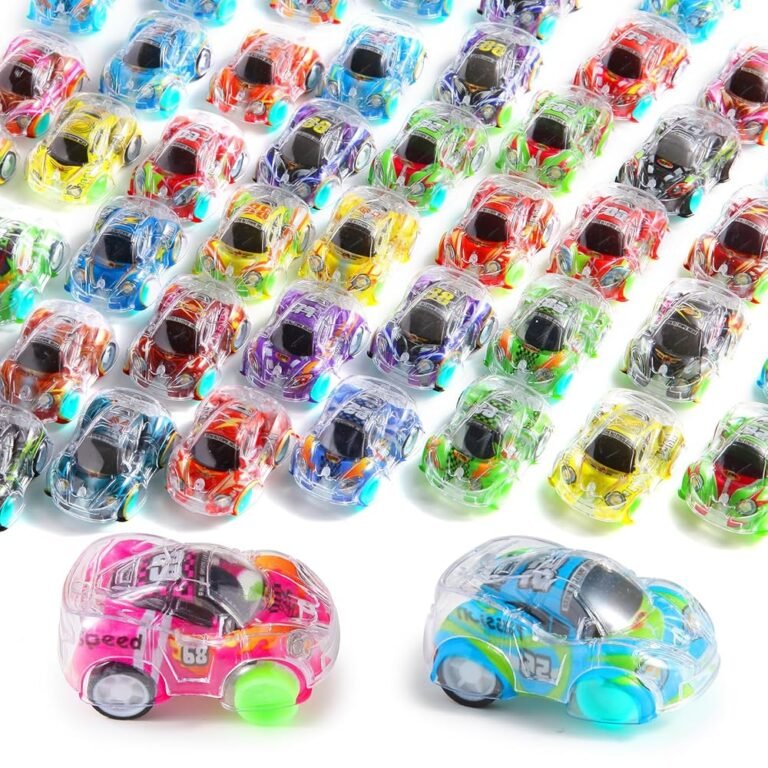 50 Pcs Mini Pull Back Cars Set, Pull Back Racing Vehicles for Kids Toddlers, Bulk Toys Party Favors Treasure Box, Classroom Prizes, Pinata Fillers,Goodie Bag Stuffers for Boys...
