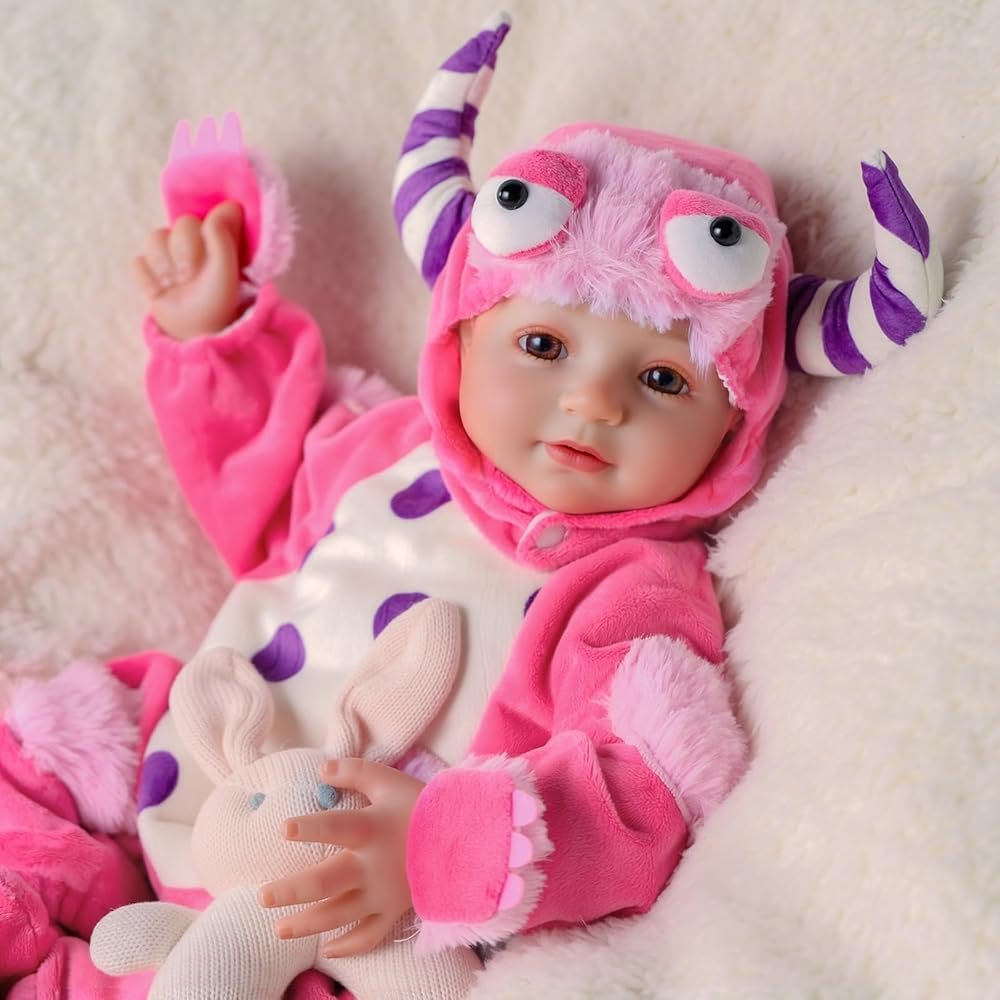 BABESIDE Baby Dolls, 17inch Large Realistic Cute Soft Body Baby Doll Real Life Baby Dolls with Accessories for 3+ Year Old Girls Gifts, Pretend Play, Collection