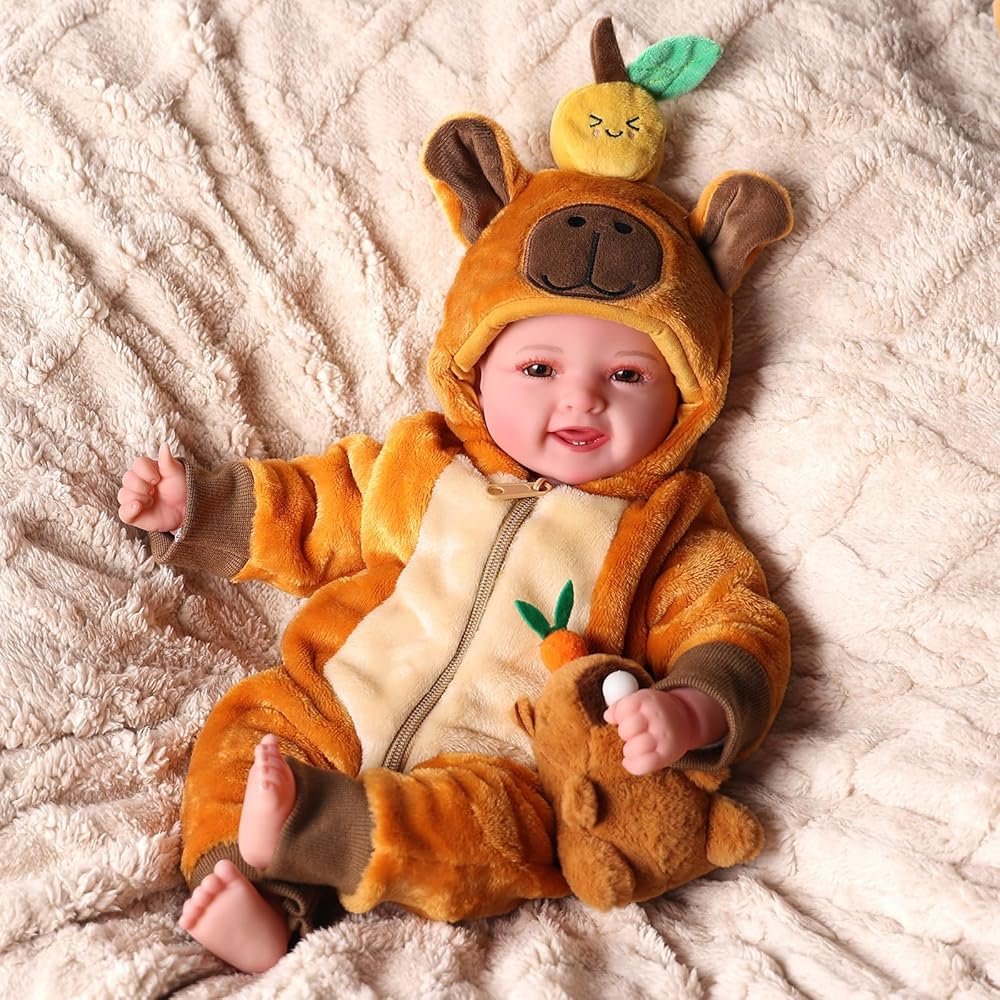 BABESIDE Baby Dolls, 17inch Large Realistic Cute Soft Body Baby Doll Real Life Baby Dolls with Accessories for 3+ Year Old Girls Gifts, Pretend Play, Collection