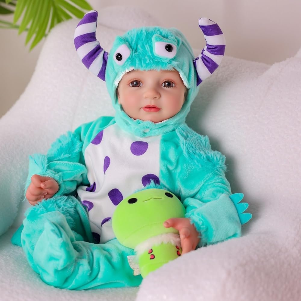 BABESIDE Baby Dolls, 17inch Large Realistic Cute Soft Body Baby Doll Real Life Baby Dolls with Accessories for 3+ Year Old Girls Gifts, Pretend Play, Collection