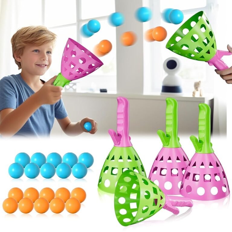 Bennol Outdoor Game Toys for Kids Boys with 20 Balls, Pop Pass Catch Ball Game Outside Toys Gifts for 3 4 5 6 7 8+ Year Old Boys Kids, Outside Outdoor Gifts for Ages 3-5 4-8