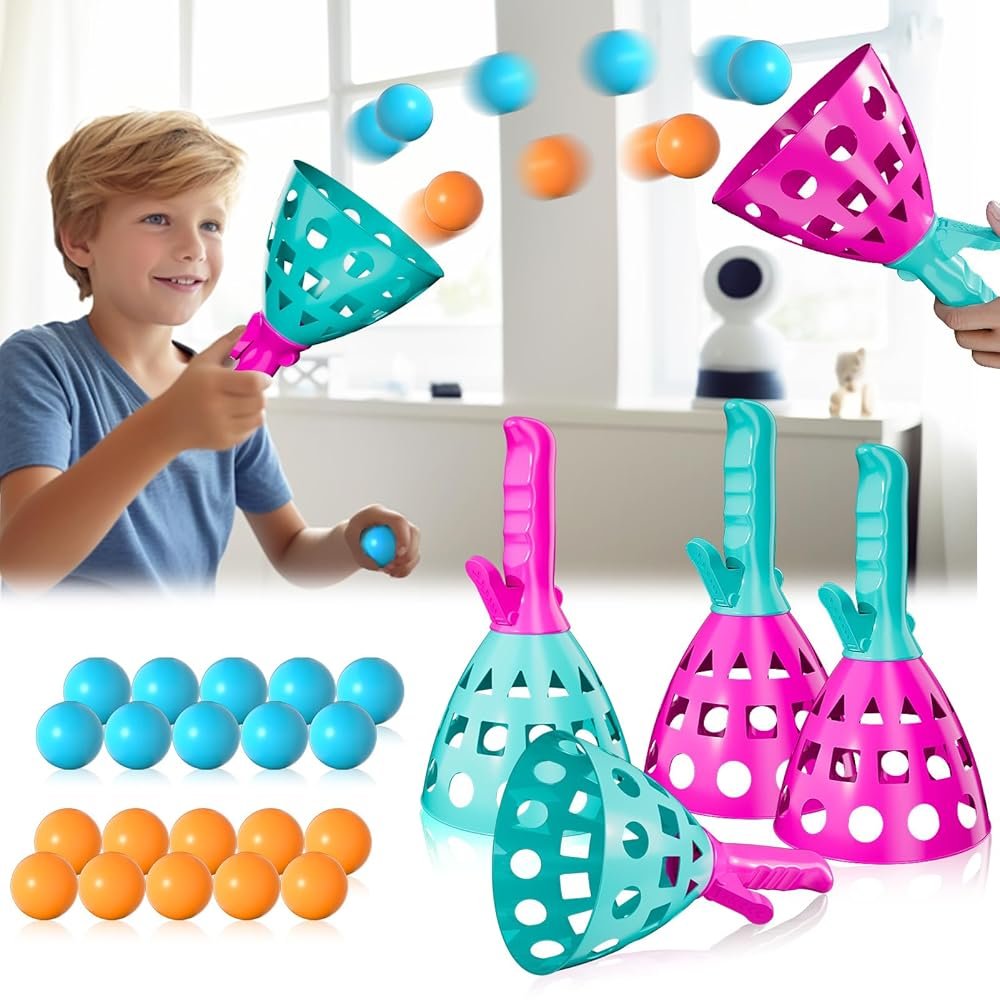 Bennol Outdoor Game Toys for Kids Boys with 20 Balls, Pop Pass Catch Ball Game Outside Toys Gifts for 3 4 5 6 7 8+ Year Old Boy Kids, Outside Outdoor Toy Gifts for Boys Ages 3-5...