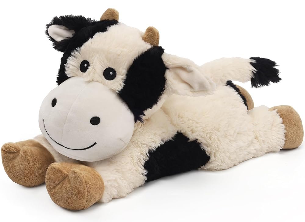 Cuckool Cow Stuffed Animals, Microwavable Stuffed Animals Adorable Fluffy Cow Plush for Warmth & Comfort, Heatable Coolable Lavender Scent Toys, Cute Soft Plushies Cow Gift for...